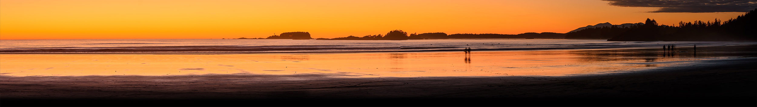 Cox Bay Tofino Image of the sunset on the beach